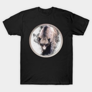 Bear Forest Wilderness Animal Jungle Wild Life Savage Nature T-Shirt